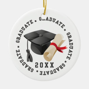 Grad-Hut und Grad-Foto Keramik Ornament