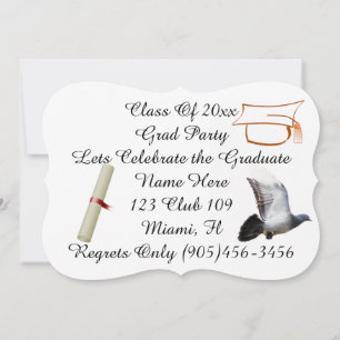 Grad-Klasse Extravagant Doves Peace Personalize Na Einladung