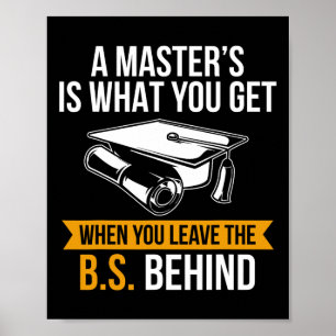 Grad Mba Masters Degree Abschluss Poster