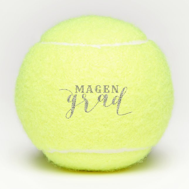 Grad Moderne Skripttypografie Tennisbälle (Vorderseite)