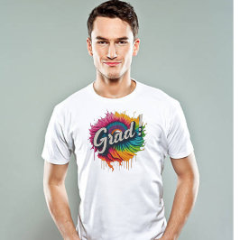 Grad Moderner Abschluss Personalisiert T-Shirt