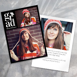 GRAD Multi Foto Collage Abschluss Ankündigung