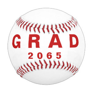 Grad Roter Name Datum Abschluss Geschenk Baseball