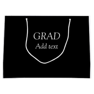 Grad schlicht minimaler Abschluss elegante moderne Große Geschenktüte