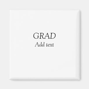 Grad schlicht minimaler Abschluss elegante moderne Magnet