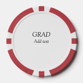 Grad schlicht minimaler Abschluss elegante moderne Pokerchips