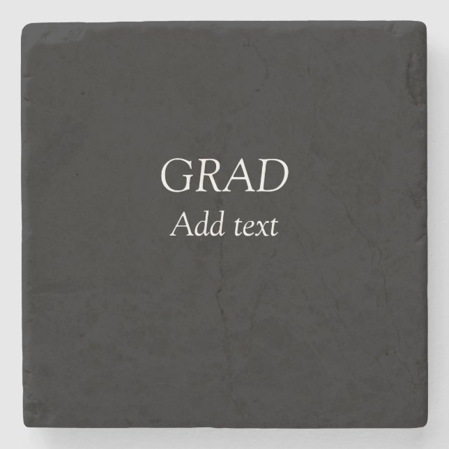 Grad schlicht minimaler Abschluss elegante moderne Steinuntersetzer (Vorderseite)