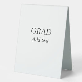 Grad schlicht minimaler Abschluss elegante moderne Tischaufsteller