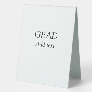 Grad schlicht minimaler Abschluss elegante moderne Tischaufsteller
