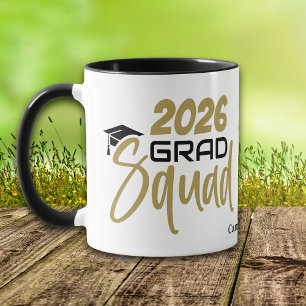 Grad Squad Gold Black Tasse