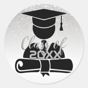Grad Student - Klasse 20XX Runder Aufkleber