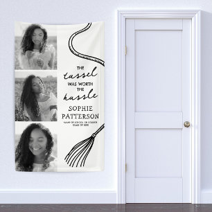 Grad Tassel 3 Foto Abschluss Banner