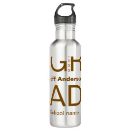 Grad Typografie Moderner Abschluss einfach minimal Edelstahlflasche
