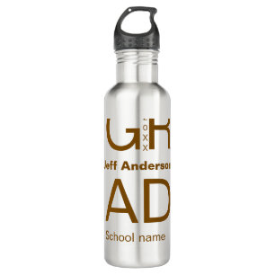 Grad Typografie Moderner Abschluss einfach minimal Edelstahlflasche