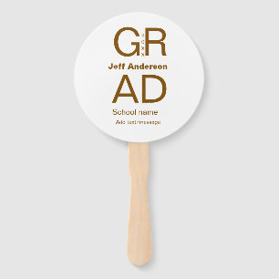 Grad Typografie Moderner Abschluss einfach minimal Fächer