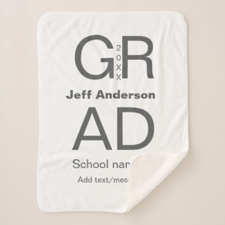 Grad Typografie Moderner Abschluss einfach minimal Sherpadecke
