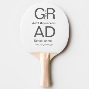 Grad Typografie Moderner Abschluss einfach minimal Tischtennis Schläger