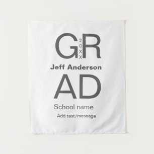 Grad Typografie Moderner Abschluss einfach minimal Wandteppich