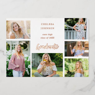 Grad U Multi 6 Foto Foil Abschluss Ankündigung