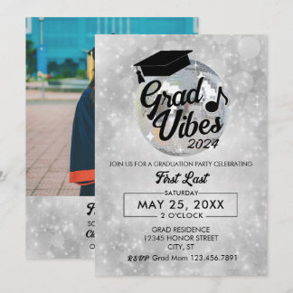 Grad Vibes Graduation Party Einladung