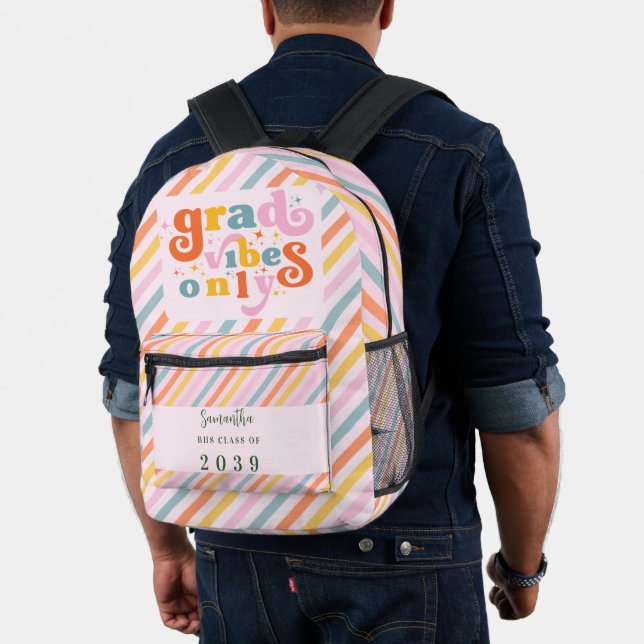 Grad vibes only grade party class of 2024 bedruckter rucksack (Insitu (Modell))