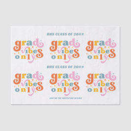 Grad vibes only grade party class of 2024 seidenpapier