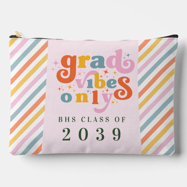Grad vibes only grade party class of 2024 zubehörtasche (Vorderseite)