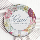 Grad Wasserfarbenflora Elegant Moderner Abschluss Pappteller<br><div class="desc">Grad Watercolor Floral Elegant Moderne Abschluss Paper & Party Teller bietet eine stilvolle Aquarell-Blume mit Eukalyptus,  Palmfronten,  Rose,  Peonies und Farne in gedämpften Tönen von Pflaume,  Bordeaux,  Grün,  Pfirsich und Rosa. Personalisiert,  indem Sie den Text in den dafür vorgesehenen Textfeldern bearbeiten. Entworfen von ©Evco Studio www.zazzle.com/store/evcostudio</div>