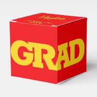 GRAD Yellow and Red Graduation Party