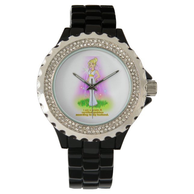 Grade A Goddess Watch (Blonde Hair) Armbanduhr (Vorderseite)