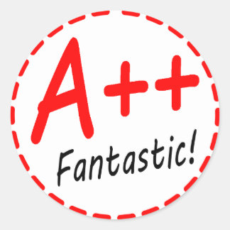 Grade A plus...Fantastique ! Autocollant