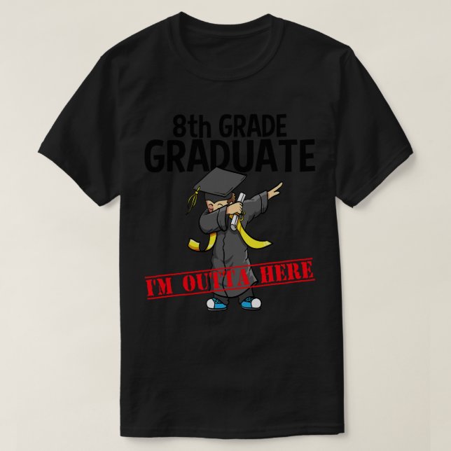 Grade Abschluss Shirt Funny Dabbing Junge Party (Design vorne)