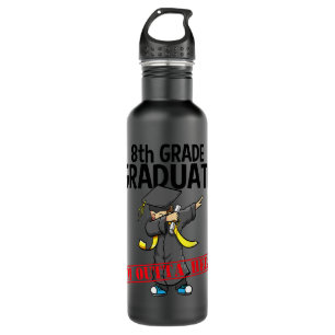 Grade Abschluss Shirt Funny Dabbing Junge Party Edelstahlflasche