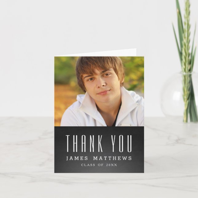 GRADE DU CLASSEUR | CARTE DE REMERCIEMENTS DE DIPL (Devant)