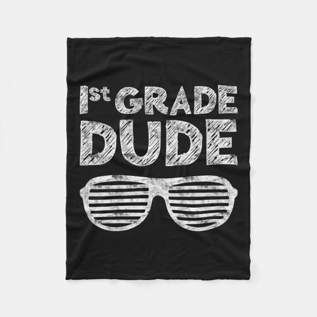 Grade Dudefirst Grade Back to School Fleecedecke (Vorderseite)