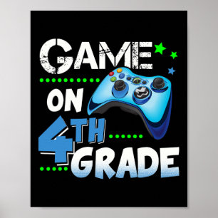 Grade Fun Game auf 4. Klasse Geschenk Poster