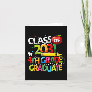 Grade Graduate Cl von 2031 Letzter Tag der Schule Karte