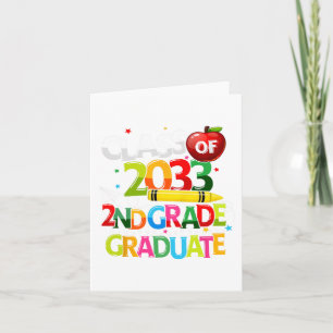 Grade Graduate Cl von 2033 Letzter Tag der Schule Karte