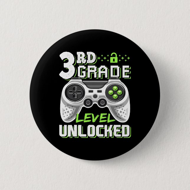 Grade Level Unlock Video Game Zurück zum Schuljung Button (Vorderseite)
