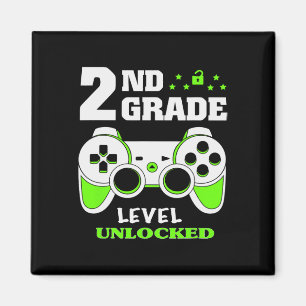 Grade Level Unlock Video Game Zurück zum Schuljung Magnet