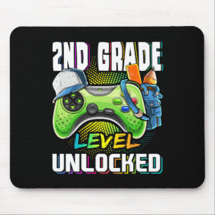 Grade Level Unlock Video Game Zurück zum Schuljung Mousepad