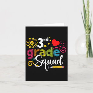 Grade Squad Byck an die Schule 3. Grades Teache Karte
