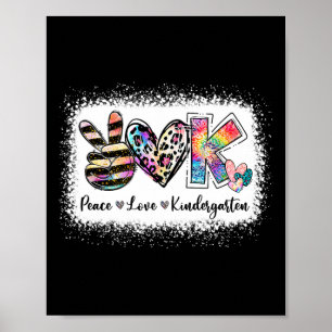 Grade Teacher Peace Liebe Kindergarten Team Kinder Poster
