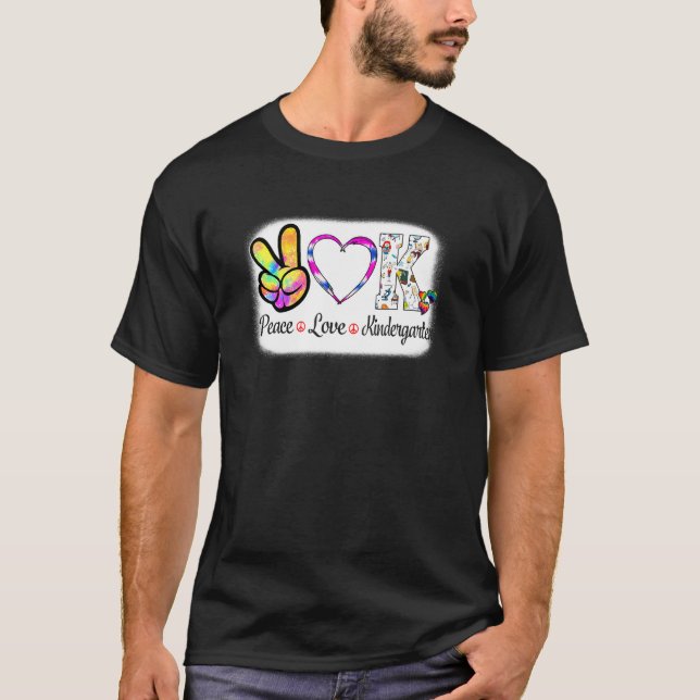 Grade Teacher Peace Liebe Kindergarten Team Kinder T-Shirt (Vorderseite)