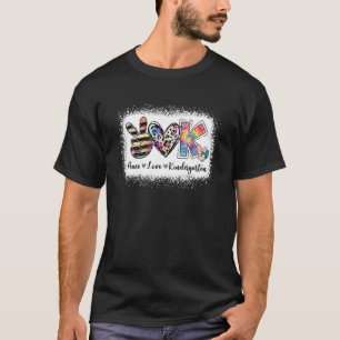 Grade Teacher Peace Liebe Kindergarten Team Kinder T-Shirt