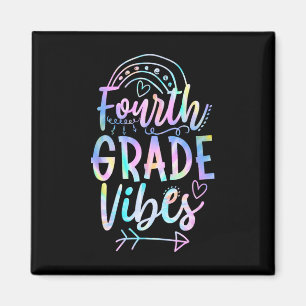 Grade Vibes Back to School Gefärbte Krawatte Lehre Magnet