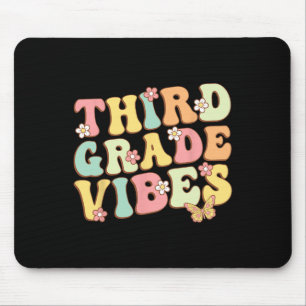 Grade Vibes Hallo Team 3. Klasse Lehrer Kinder Ret Mousepad