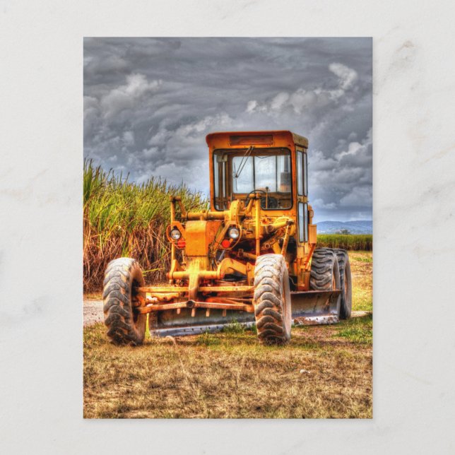 GRADER FARM MACHINERY LÄNDLICHE QUEENSLAND AUSTRAL POSTKARTE (Vorderseite)