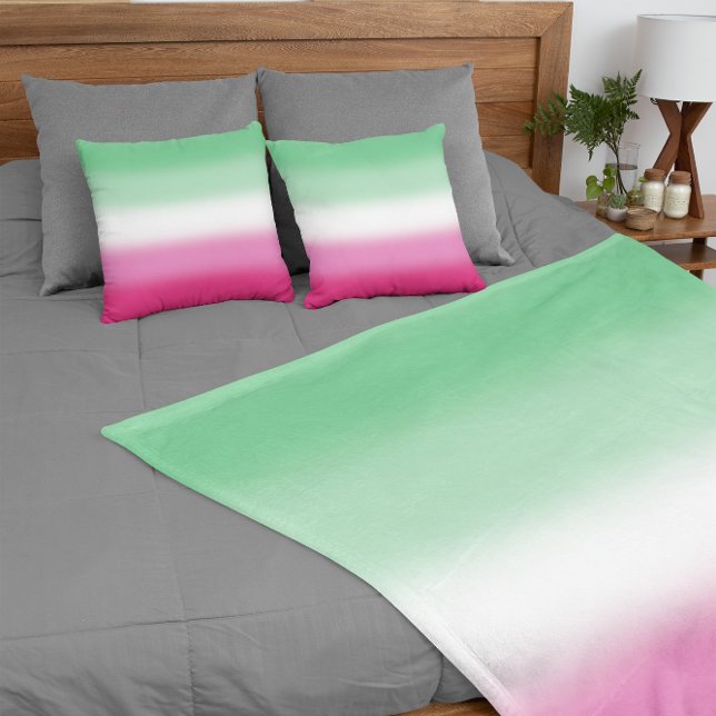 Gradient Abrosexual Pride Fleecedecke (Von Creator hochgeladen)