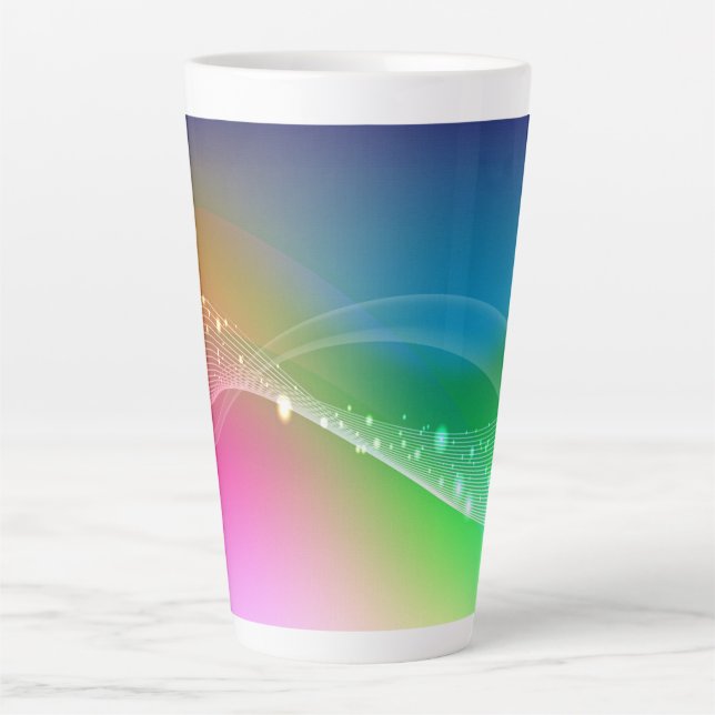 Gradient Abstrakt Milchtasse (Vorderseite)
